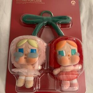 CRYBABY Crying For Love Series-Vinyl Plush Hanging Card (Love You Cherry Much)